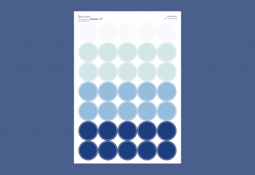 씨블루 도트스티커 스티커