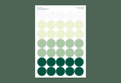 포레스트그린 도트스티커 스티커