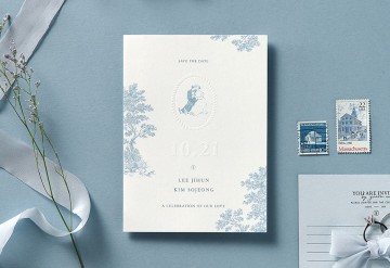 클래식 드로잉 청첩장