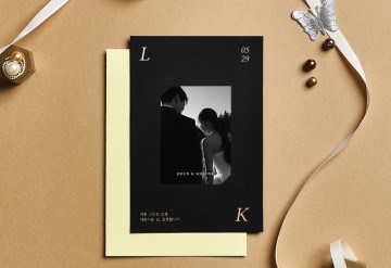 관련 상품 골든 블랙 청첩장