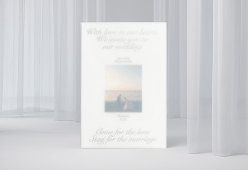 관련 상품 프레임드 모먼트 청첩장