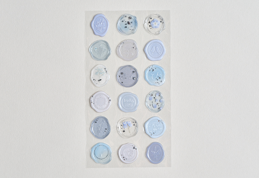 더스티 블루_블렌딩 실링스티커 스티커