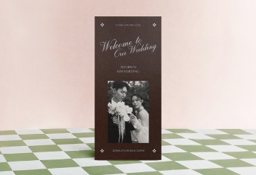 관련 상품 웰컴 프레임 브라운 청첩장