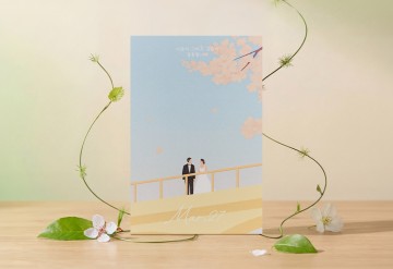 관련 상품 벚꽃아래 청첩장