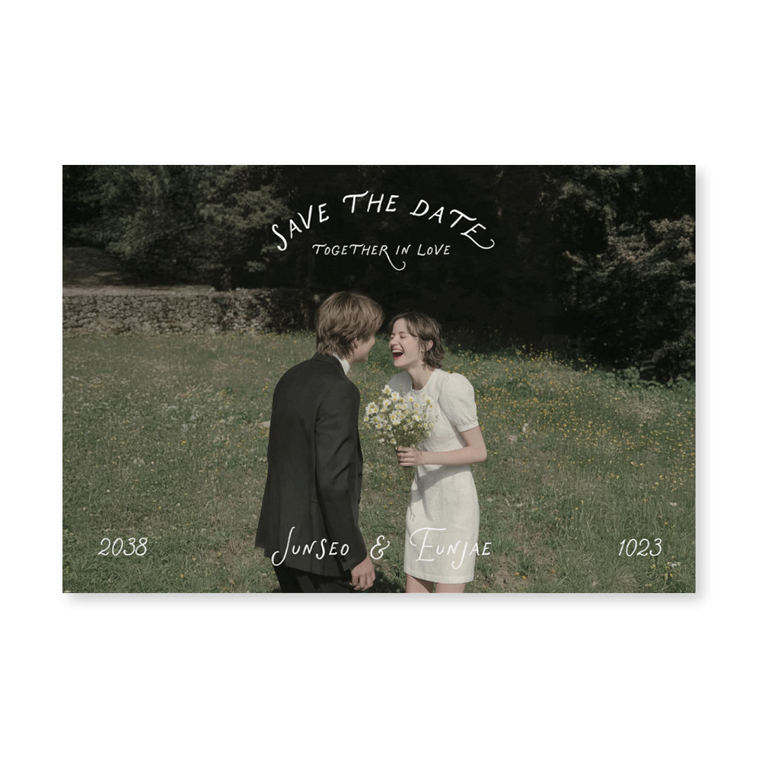 Together In Love 판매인기순 청첩장
