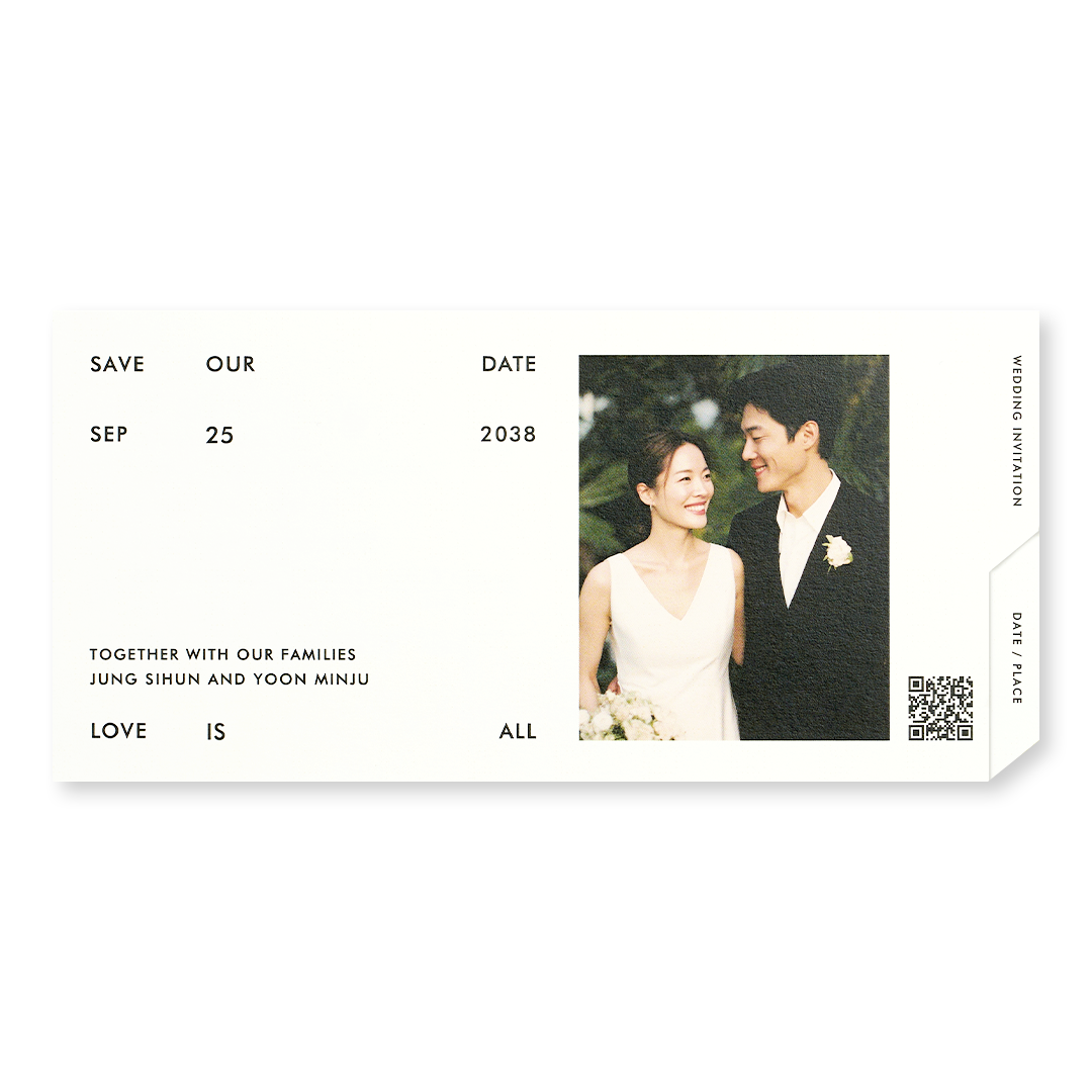 Wedding Ticket 판매인기순 청첩장