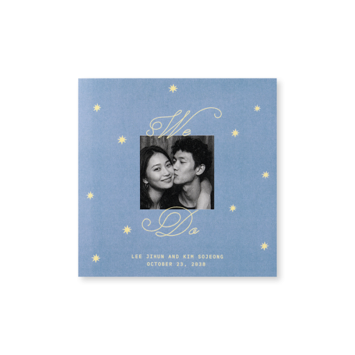 Stella(Blue ver.) 낮은가격순 청첩장